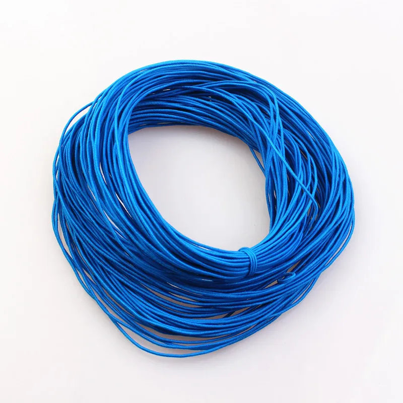 1mm 24M Braided Elastic Cord Beading Threads Stretch String Fabric