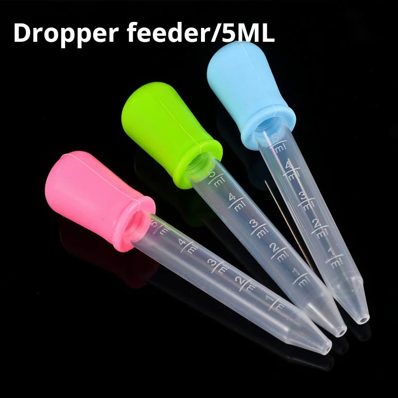 5/10 Pcs  5ml Small Silicone Plastic Pipette Dropper Feeding Medicine
