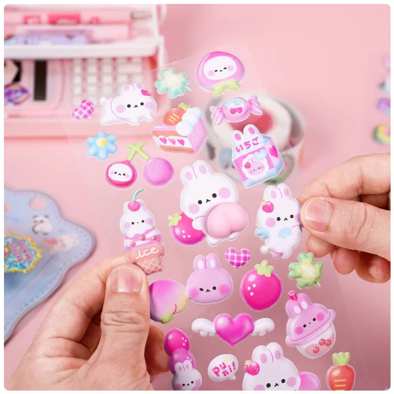 Cute Bunny Stereo Foam Stickers  Self-Adhesive Stickers for