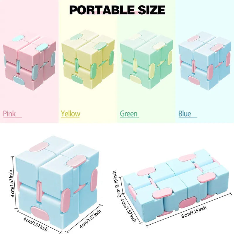 Magic Puzzle Cube Anti Stress Relief Toys for Adults Infinite Flip