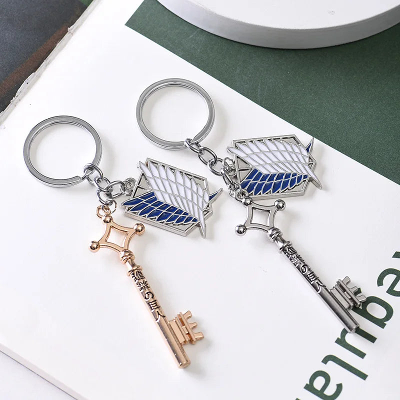 Anime Attack On Titan Keychain Shingeki no Kyojin Scouting Legion