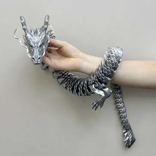 88CM 3D Printed Gem Dragon Crystal Fidget Toy Rotatable Articulated