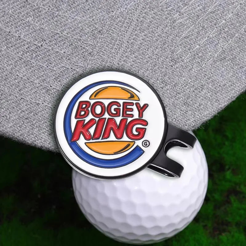 Bogey Ball King Creative Golf Hat Clips Magnetic Golf Ball Marker Cap