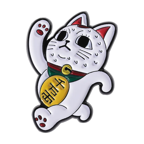 Turbo Granny Cat Spying Enamel Pins Cartoon Anime Characters Cat