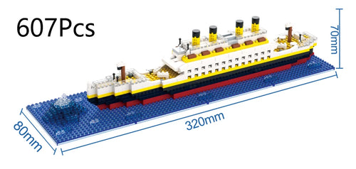 Small Particle Building Block Assembly Toy Titanic Giant Boy Girl