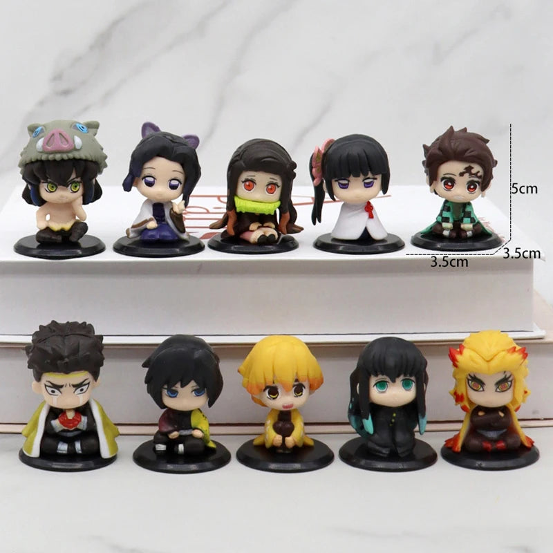 Demon Slayer Figure Toy Anime Kimetsu no Yaiba Q Version Sitting
