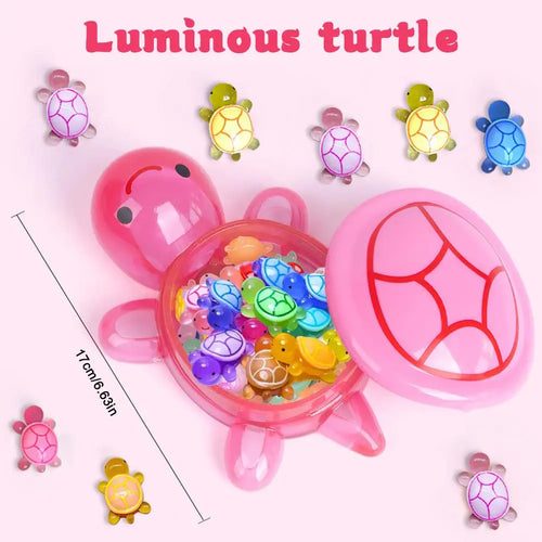 1PC Night Glow Large Turtle+100pcs Mini Luminous Turtles Figurines