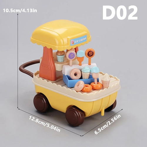 1:12 Miniature Furniture Forest Family Kitchen Toy Dining Table