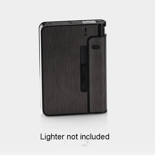 Portable Automatic Cigarette Case Metal Cigarette Holder Box for 10pcs
