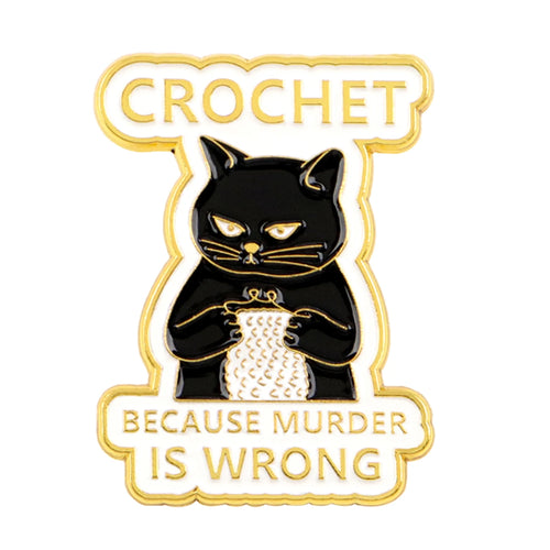 Black Cat Frog Quote Enamel Pin Rainbow Gay Brooch Badge on Backpack