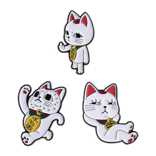 Turbo Granny Cat Spying Enamel Pins Cartoon Anime Characters Cat