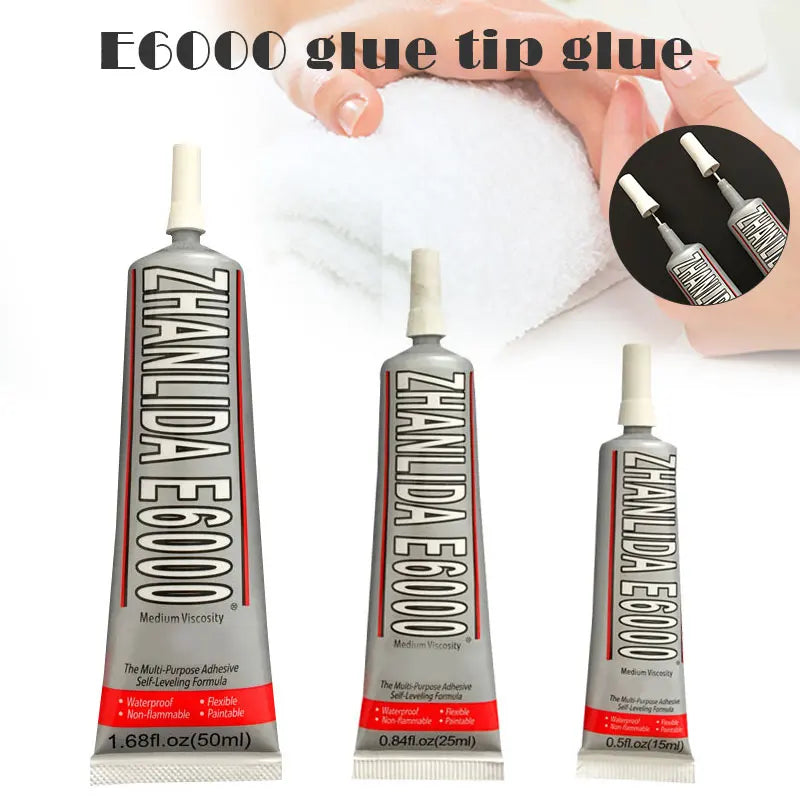 Zhanlida E6000 Clear Contact Adhesive For Jewelry Rhinestonne Crafts