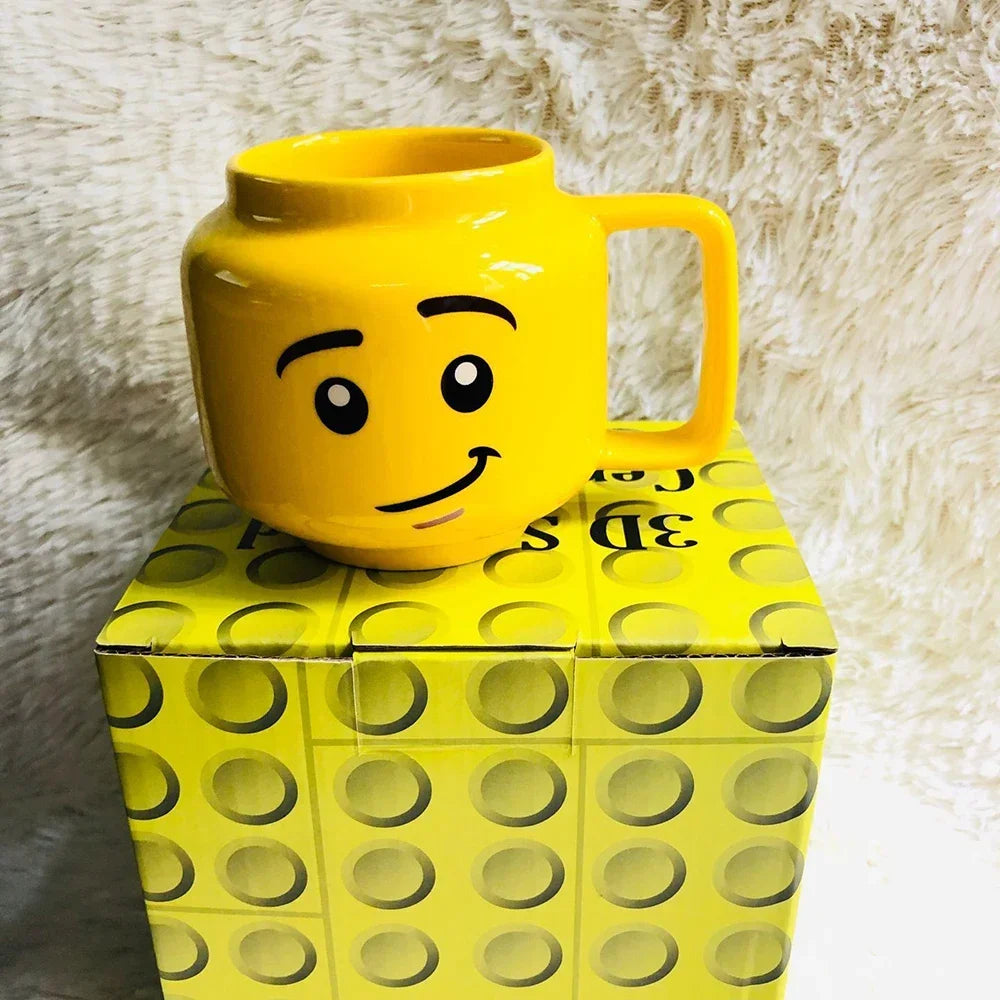 Cute Design Face Expression Ceramic Mug Christmas Gift Box Funny  Mug