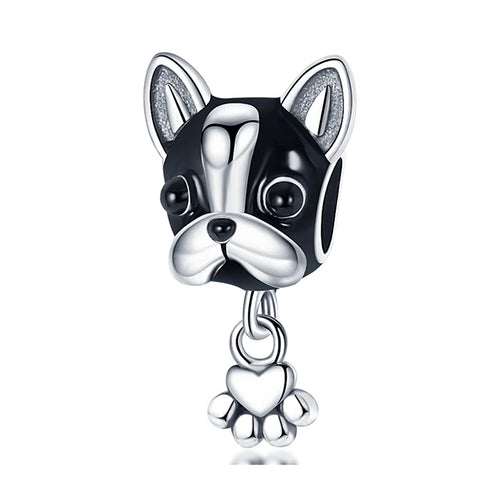 925 Silver Color Mushroom Owl Cat Bone Animal Charms Beads Fit Pandach