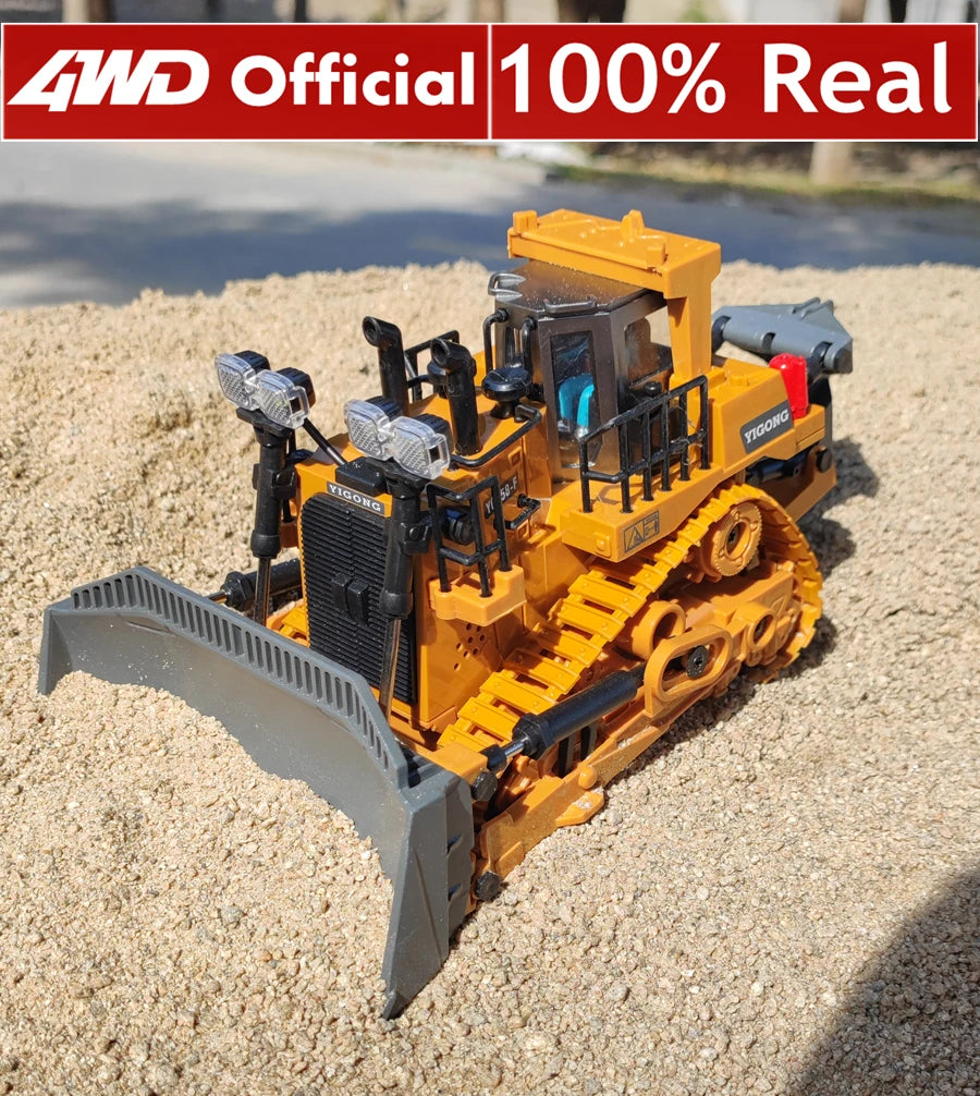 4WD Remote Control Excavator 4x4 Alloy Dump Truck Bulldozer Radio