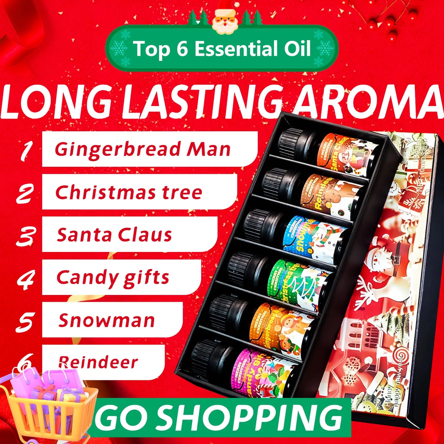 10ml Gingerbread Man Essential Oil Christmas Perfume Diffuser