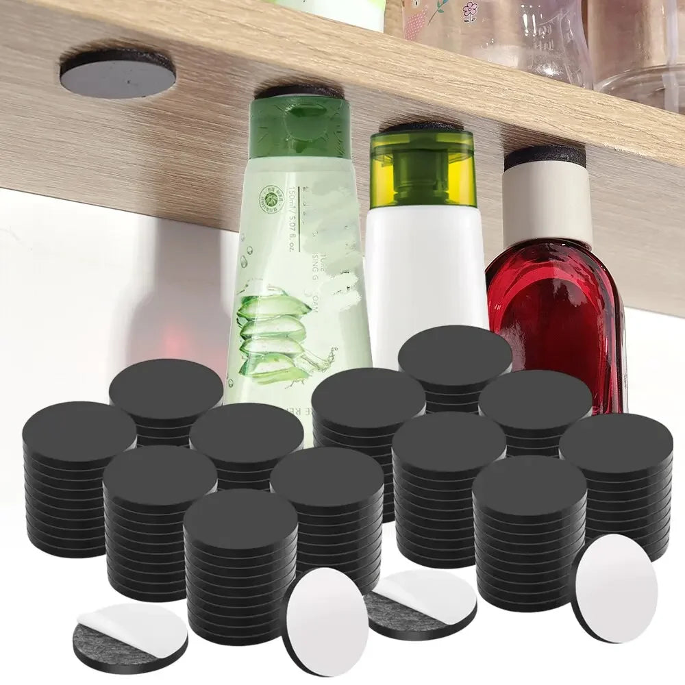 20/200pcs Round Magnet Sticky Magnetic Tape Black Magnets DIY Crafts