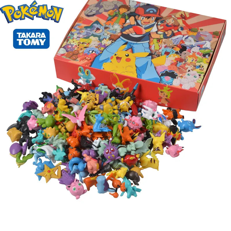 144 Style Pokemon Figure Toys Anime Pikachu Action Figure Model