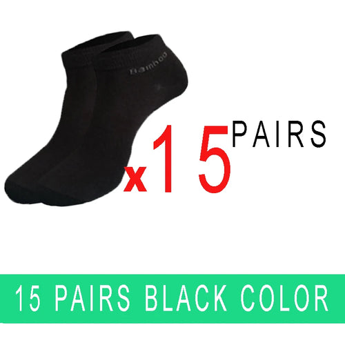 5/10/15/20 Pairs Bamboo Fiber Ankle Socks Men‘s And Women Soft and