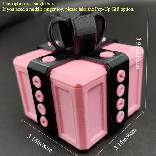 The Annoying Present with Middle Finger in A Box Gift Box with Screws