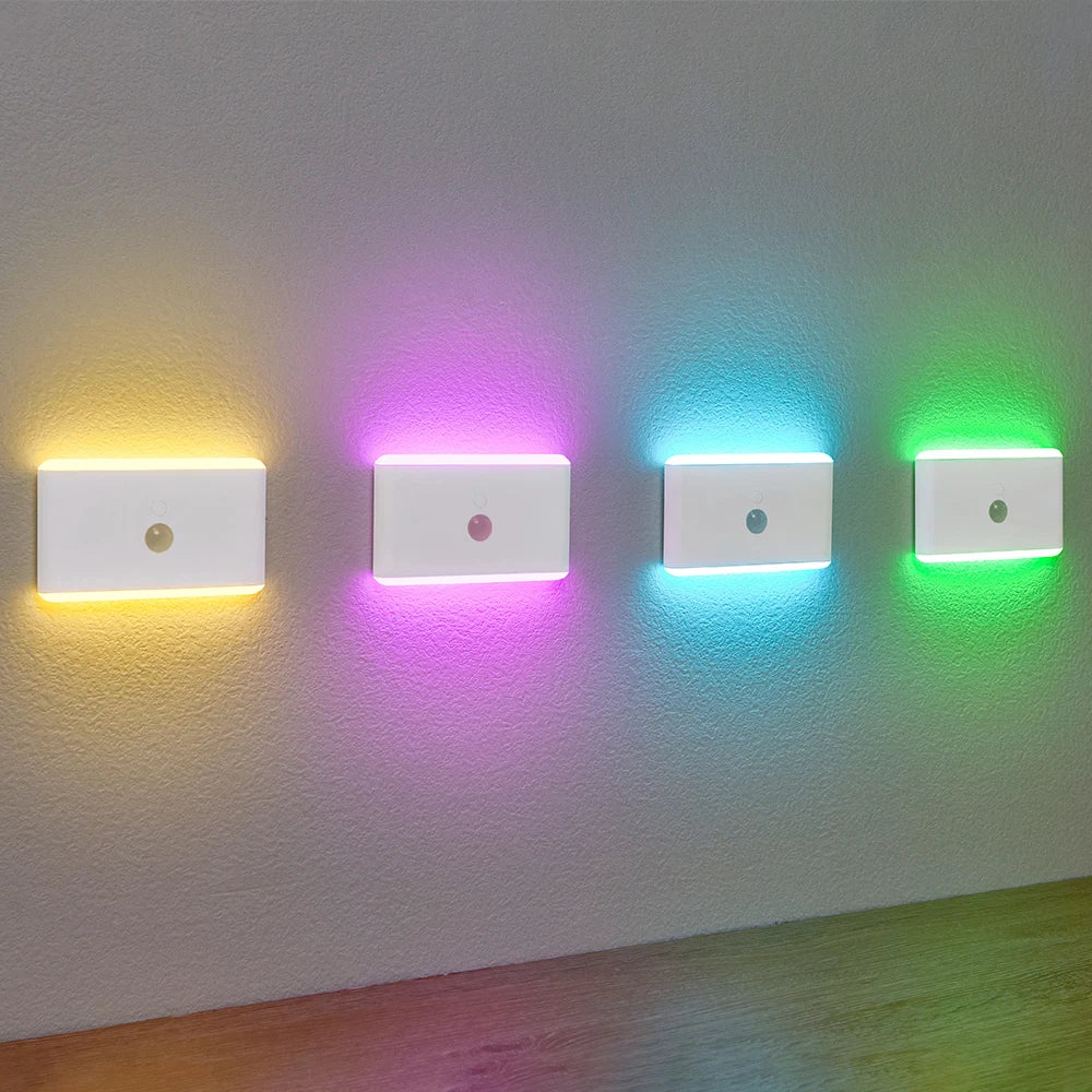 LED Motion Sensor Night Light, 3 Modes Stair Lamp, Dimmable Lighting
