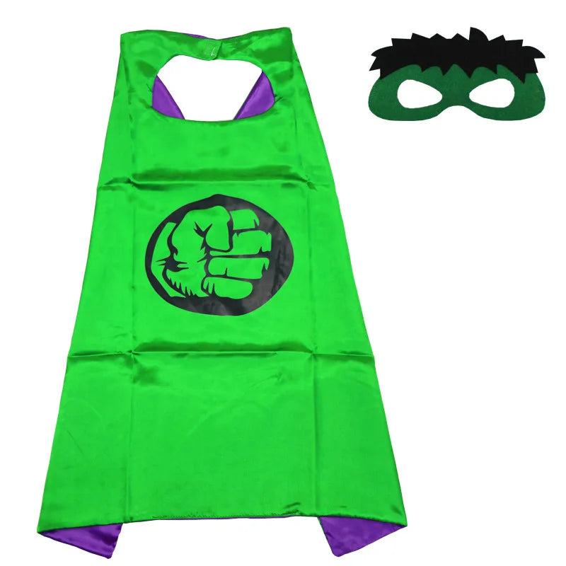 Disney Marvel Masquerade Mask Cape Cloak Anime Spider Man Batman Cloak