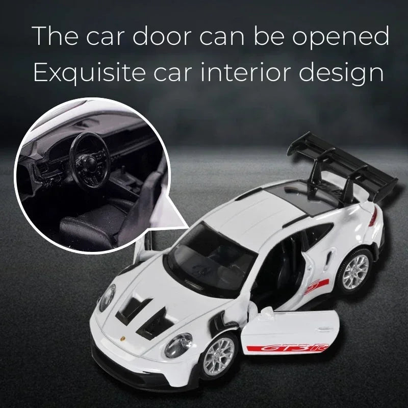 1:36 Porsche 911 GT3 RS Alloy Mini Car Model Racing Diecasts Metal Toy