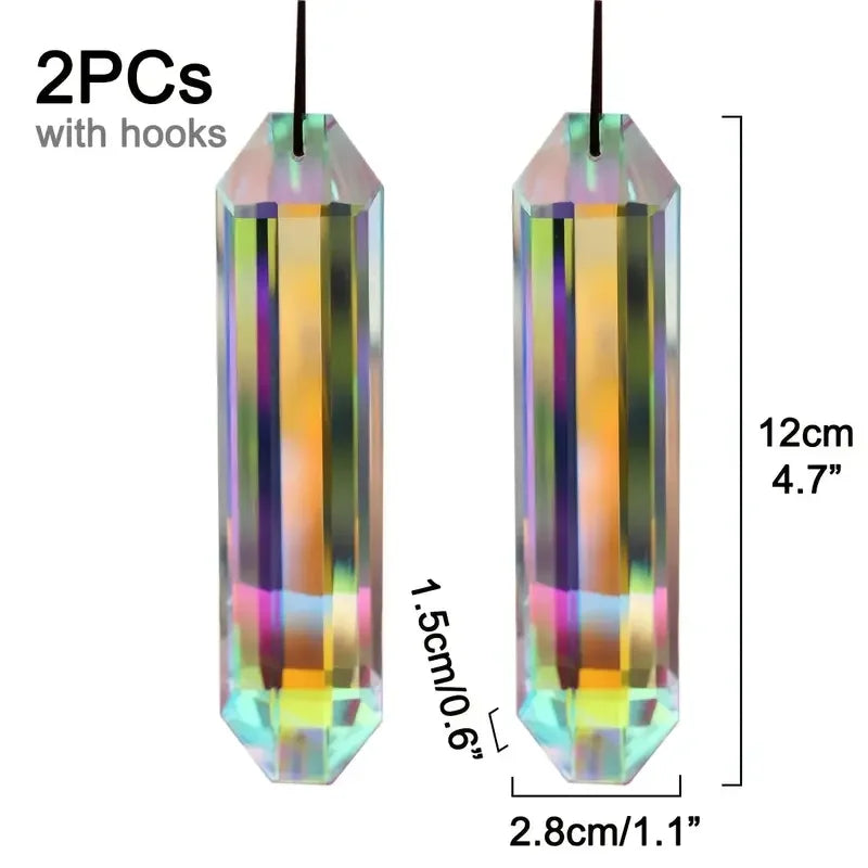 2 pcs sun catcher window prism pendant, Crystal rainbow manufacturing