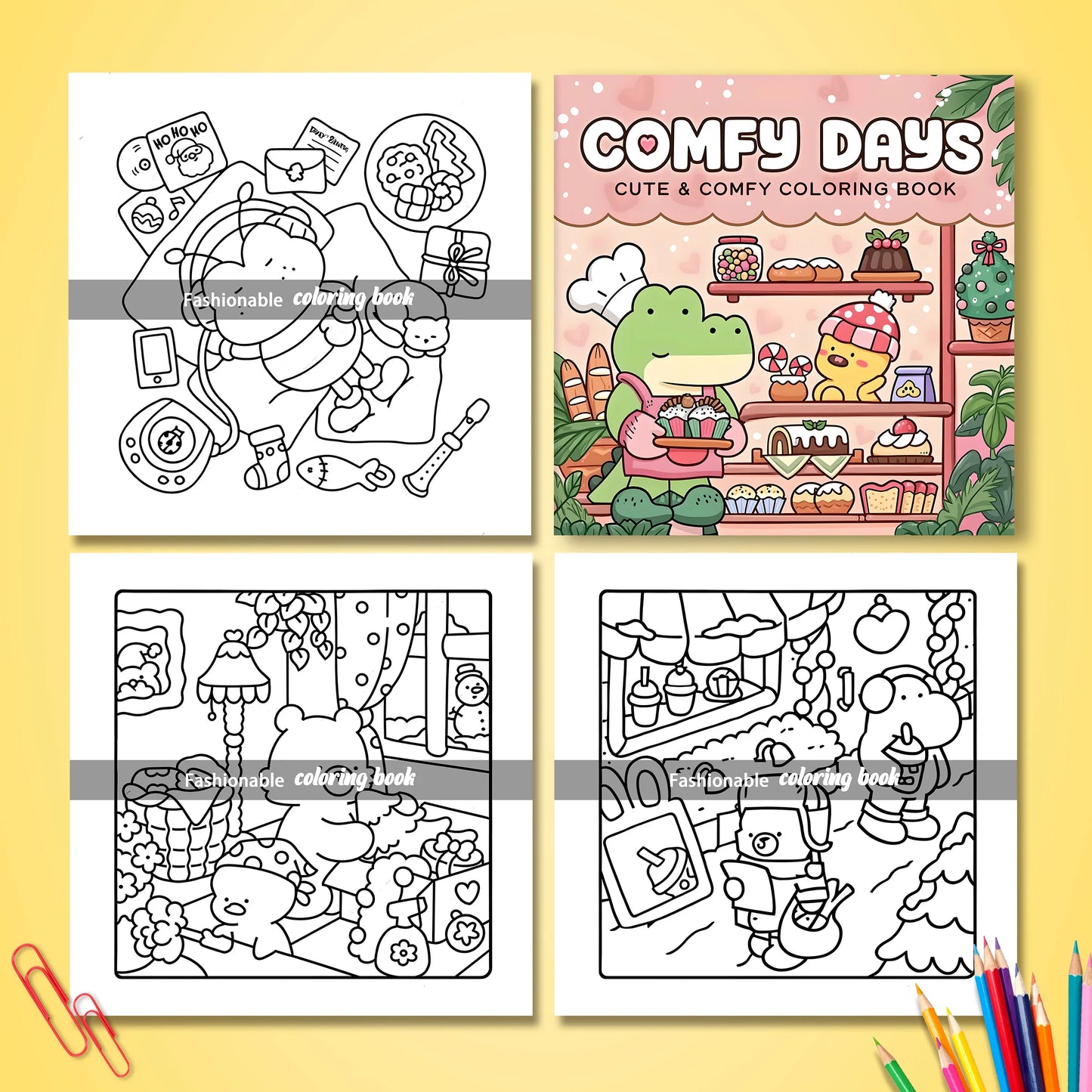 COMFY DAYS Bold-easy Patterns Coloring Book for Adults Horror Drawing