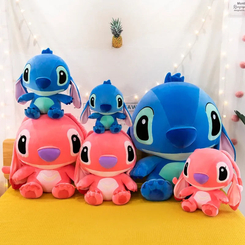 20-60cm Giant Size Lilo & Stitch Couple Models Cartoon Stuffed Plush