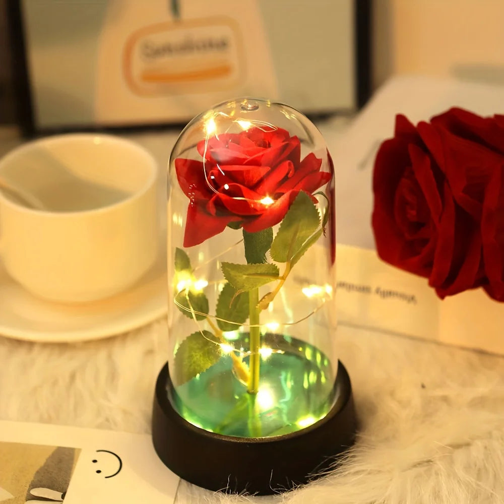 Wedding Birthday Valentine Day Gift Eternal Rose Flower Colorful