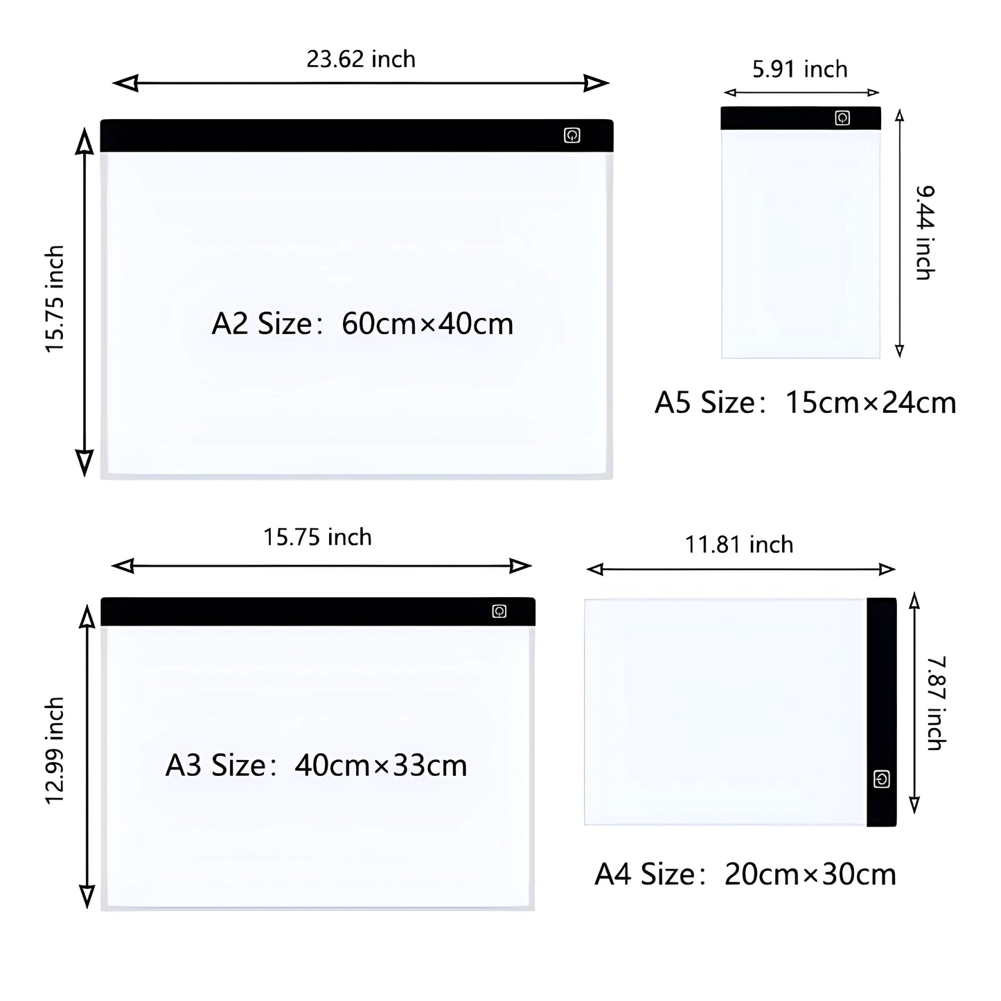 A3/A4/A5 Level Dimmable Led Drawing Copy Pad Board Children's Toy