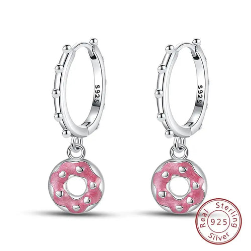 Hot 925 Sterling Silver Earrings Charm Simple Shining Lotus Zircon