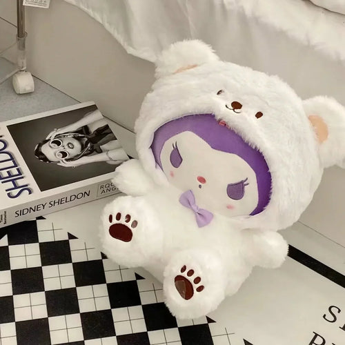 25CM Kawaii Sanrio Plush Hello Kitty Cinnamonroll Kuromi Pochacco