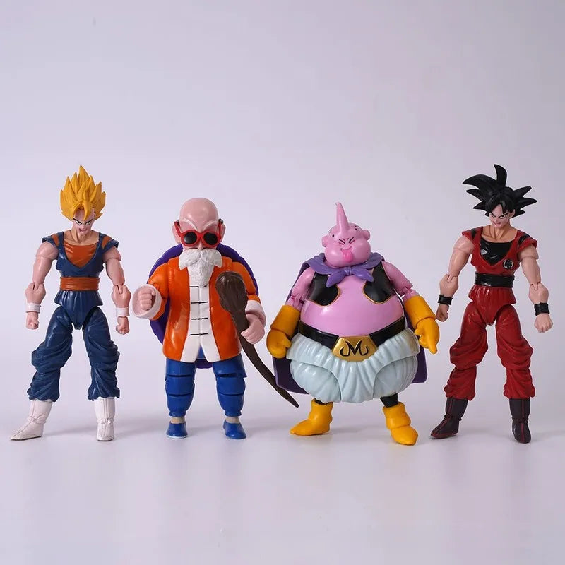 Hot-blooded Super Anime Action Figures Set - Son Goku Son Gohan Vegeta