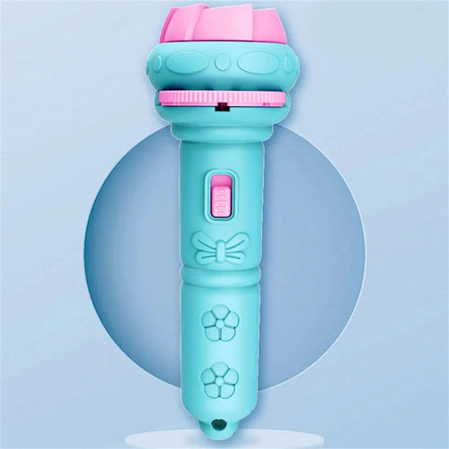 10Pcs Cards Cartoon Projection Flashlight Patterns Creative Children
