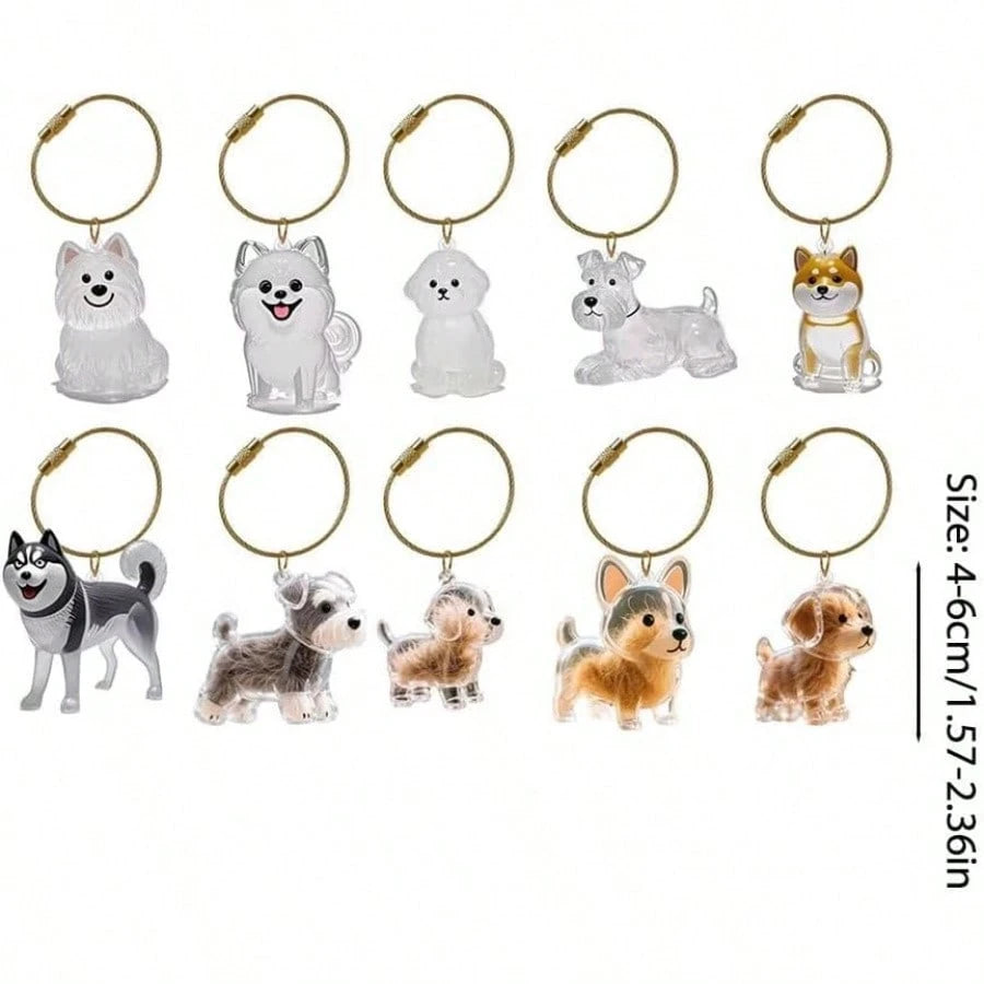 Pet Hair Memorial Resin Storage Capsule Creative Cat/Dog Hair Pendant
