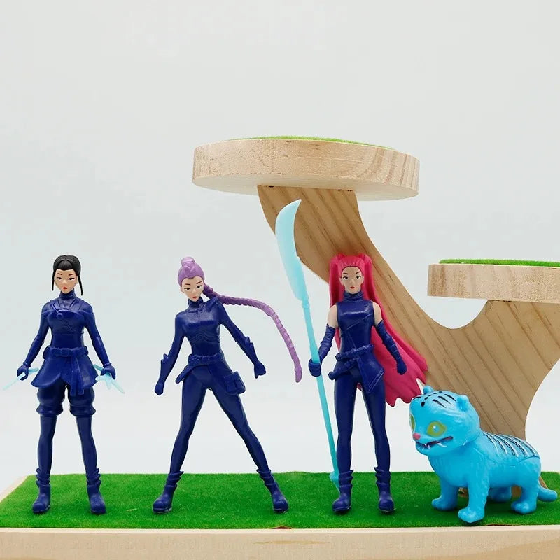 K-pop Demon Hunters Action Figure Toy Derpys Tiger Rumi Mira Zoey