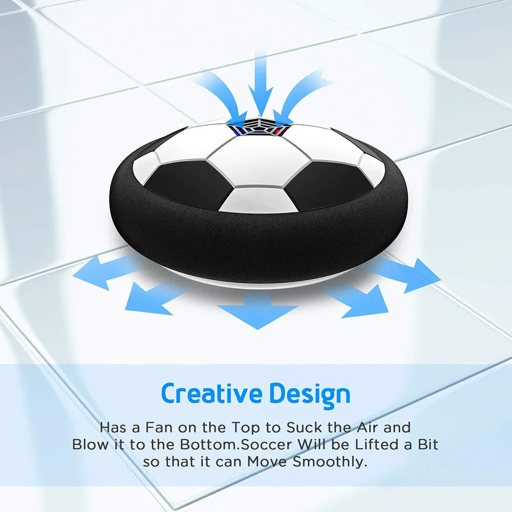 LED Hover Soccer Ball Air Power Training Ball Playing Football Indoor