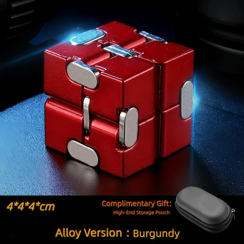 Alloy&Plastic Infinity Cube Fidget Toy Ultra-Durable Sensory Stress
