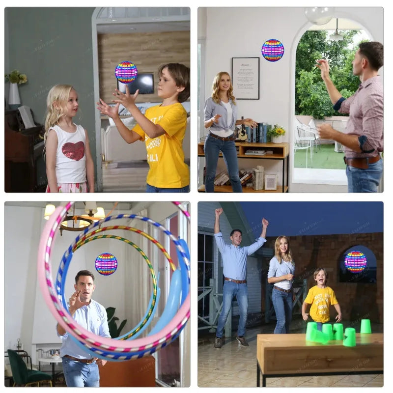 Flying Ball Boomerang Flyorb Magic With LED Lights Drone Hover Ball
