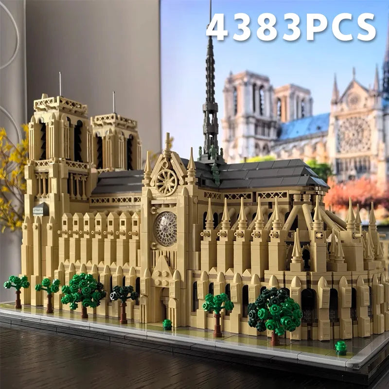 2025 New Notre Dame de Paris World Famous Architecture Model Building