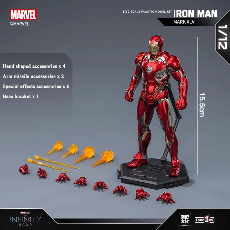 Original Fondjoy Iron Man MK45 Model Kit Infinity Saga Ironman Mark 45