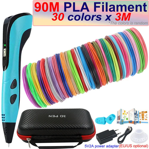 New Children's 3D Pen 3D Printing Pen with LCD Screen 200M PLA and