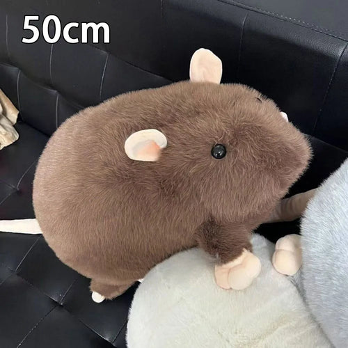 Cute 35/50cm Mouse Doll Plush Oversized Flower Branch Rat Doll Cartoon