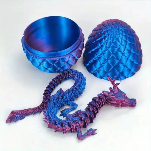 3D Mini Chinese Dragon Surprise Egg Movable Joint Tabletop Decoration