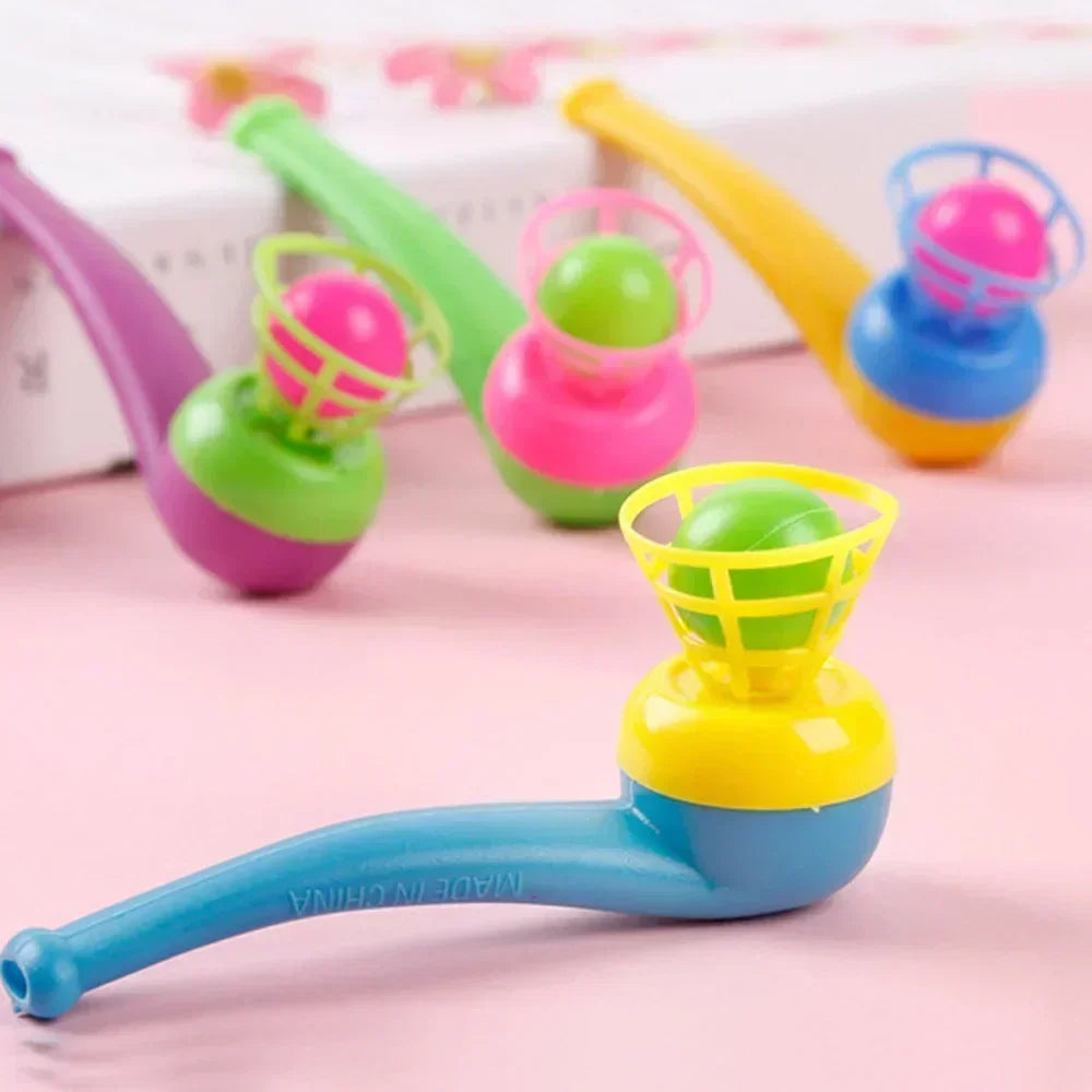 3Pcs Plastic Pipe Blowing Ball Kids Toys Outdoor Games Balance