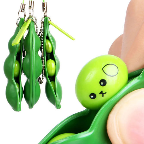 Fidget Toys Pack Decompression Edamame Squishy Squeeze Peas Beans