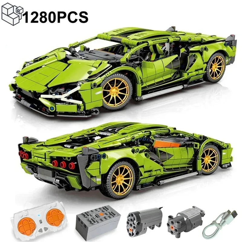 City Technical Famous Racing Sport Car Model Building Blocks