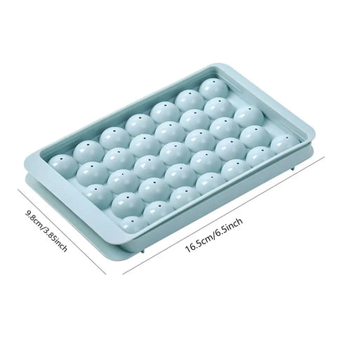 Mini Ice Cube Trays  Tiny Ice Cube Tray with Lid for Freezer, Round